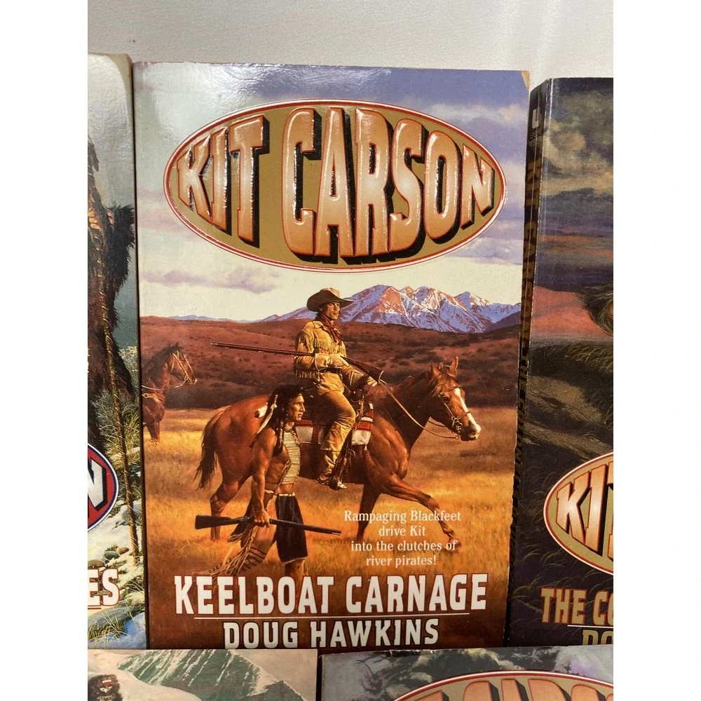 Doug Hawkins Kit Carson Western Paperback Lot of 5 Oregon Travail & 4 More